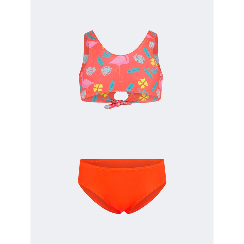 Oil And Gaz Cute Kids-Girls Beach Bikini Set Pink