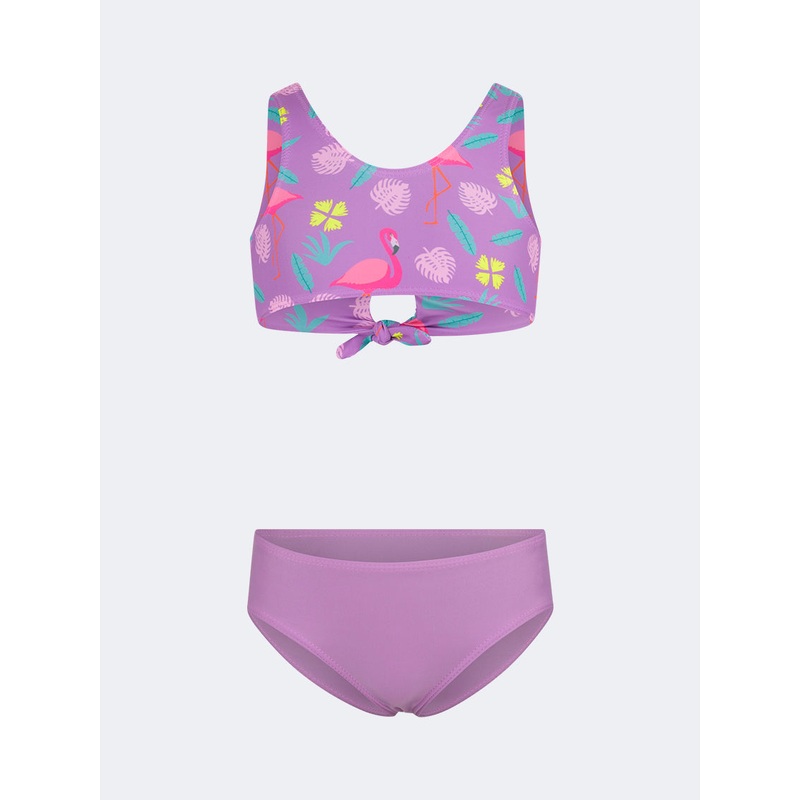 Oil And Gaz Cute Kids-Girls Beach Bikini Set Purple