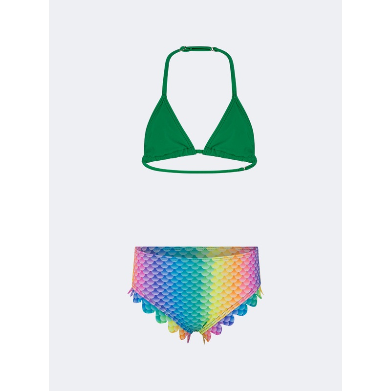 Oil And Gaz Soft Kids-Girls Beach Bikini Set Blue