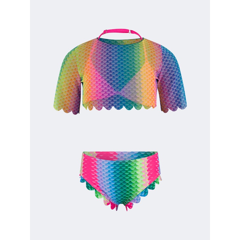 Oil And Gaz Soft Kids-Girls Beach Bikini Set Pink