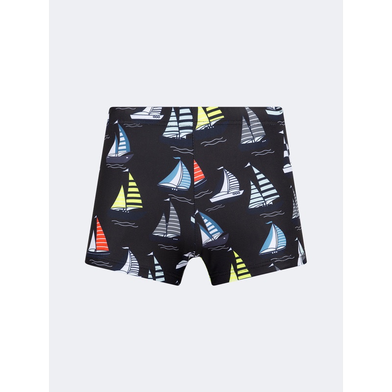 Oil And Gaz Stretchy Kids-Boys Beach Swim Short Black