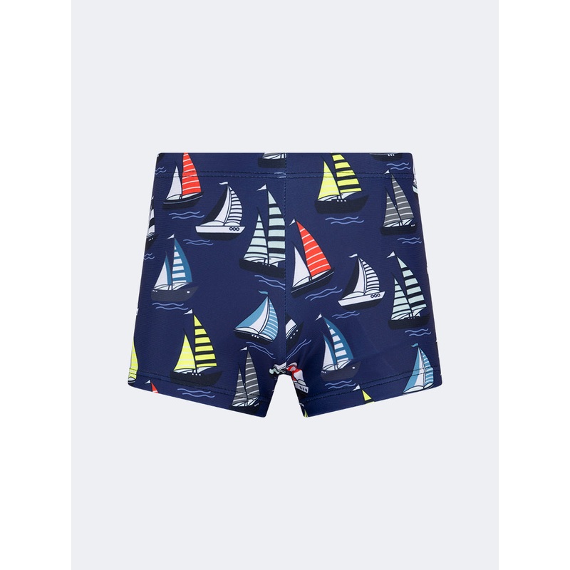 Oil And Gaz Stretchy Kids-Boys Beach Swim Short Navy