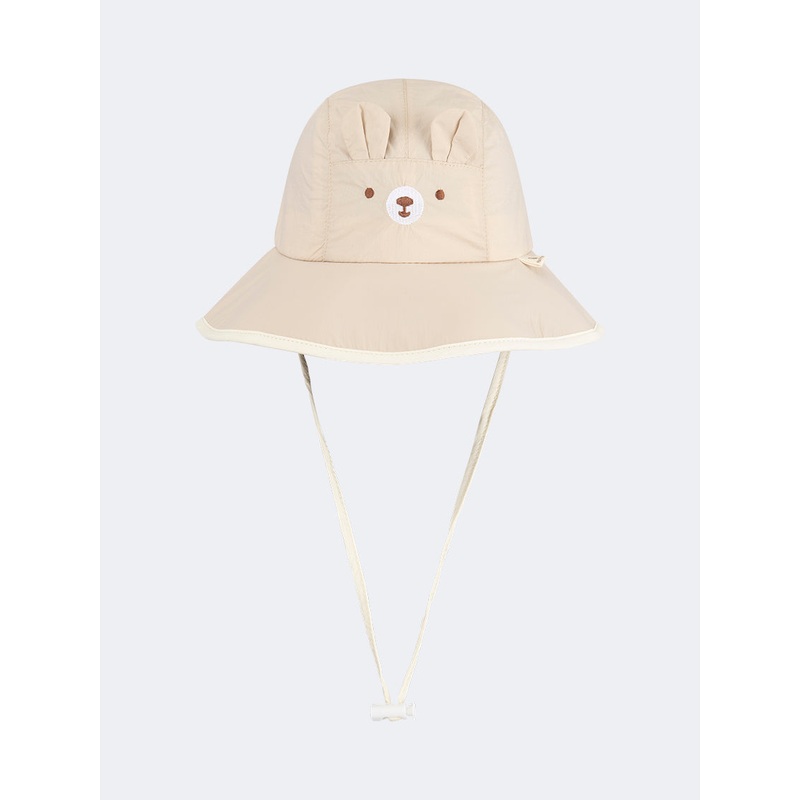 Oil And Gaz Stylish Kids Beach Bucket Hat Beige