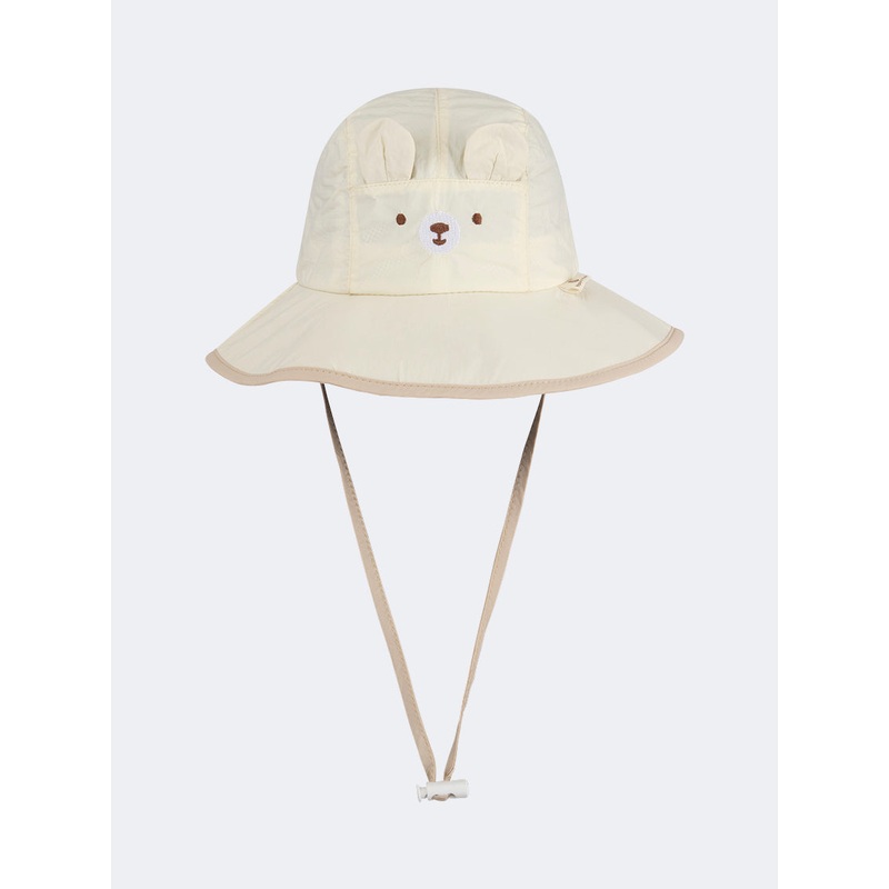 Oil And Gaz Stylish Kids Beach Bucket Hat Light Beige