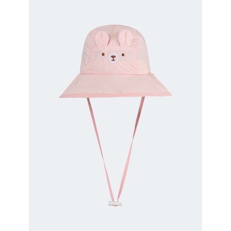 Oil And Gaz Stylish Kids-Girls Beach Bucket Hat Pink
