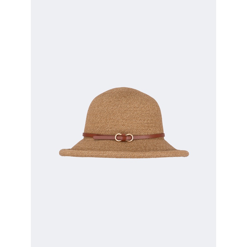 Oil And Gaz Stylish Women Beach Straw Hat Beige