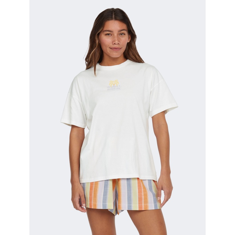 Oneill Beach Vintage Women Lifestyle T-Shirt White