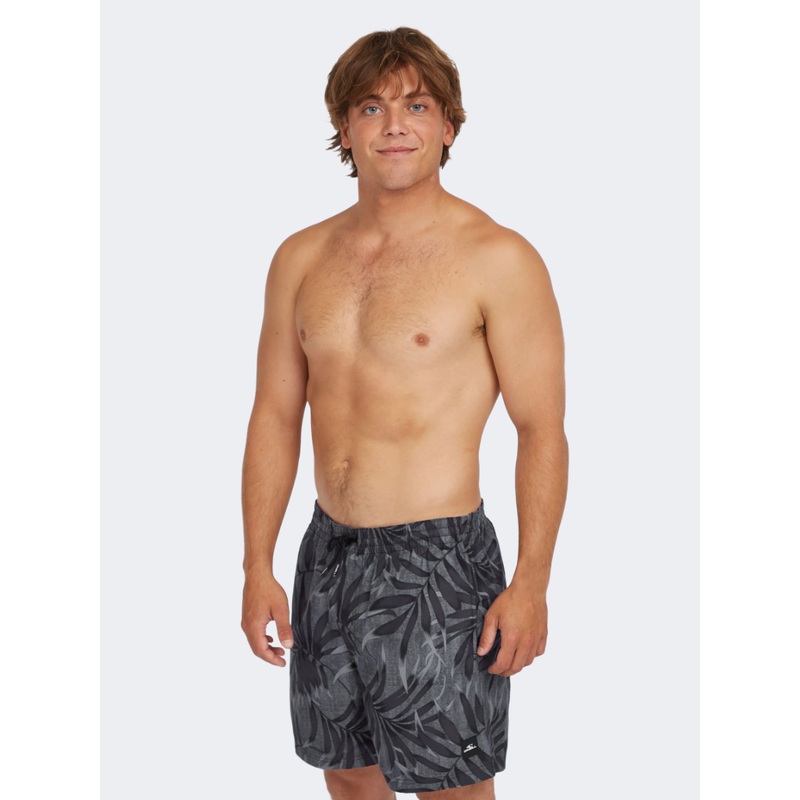 Oneill Cali Floral Men Beach Swim Short Black