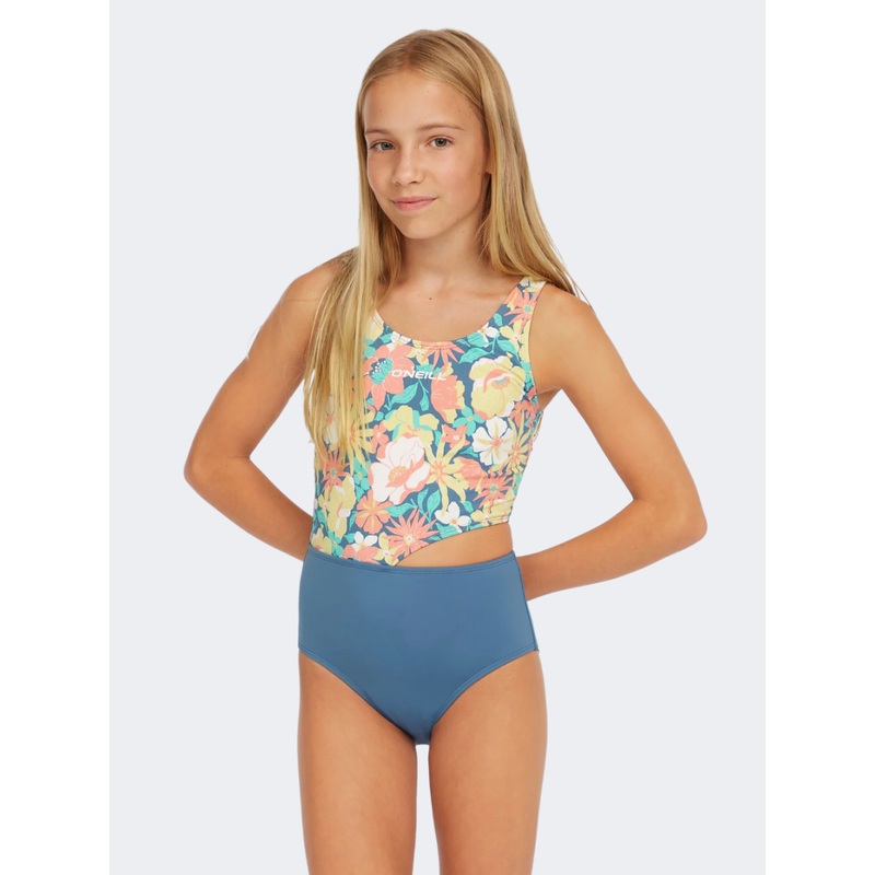 Oneill Cali Holiday Girls Beach Monokini Blue Santa Monica