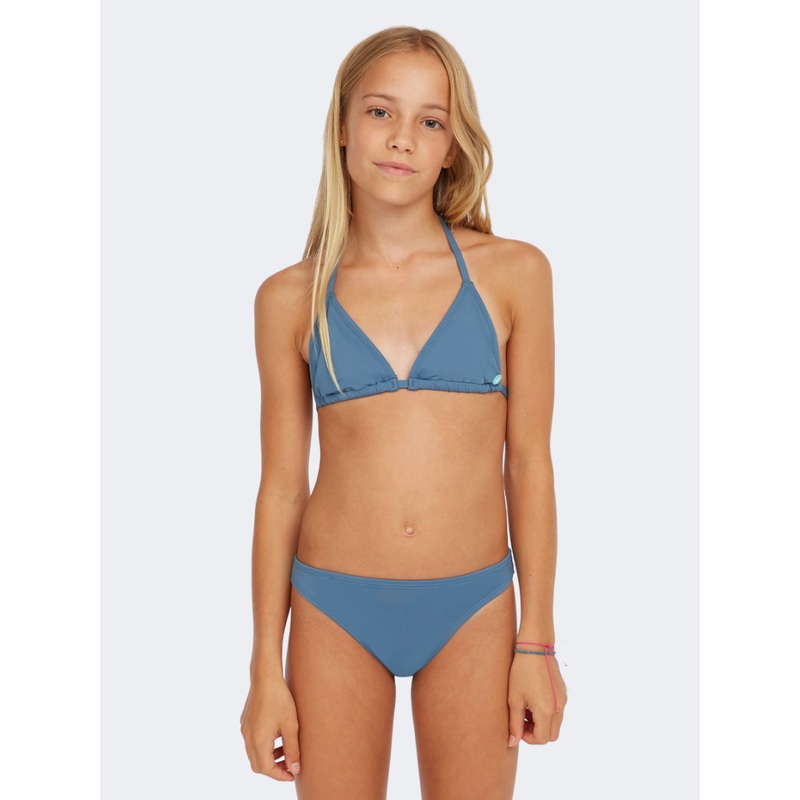 Oneill Essentials Triangle Girls Beach Bikini Set Copen Blue