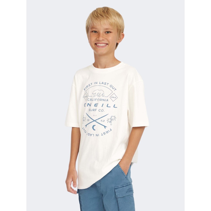 Oneill Jack Muir Boys Lifestyle T-Shirt Snow White