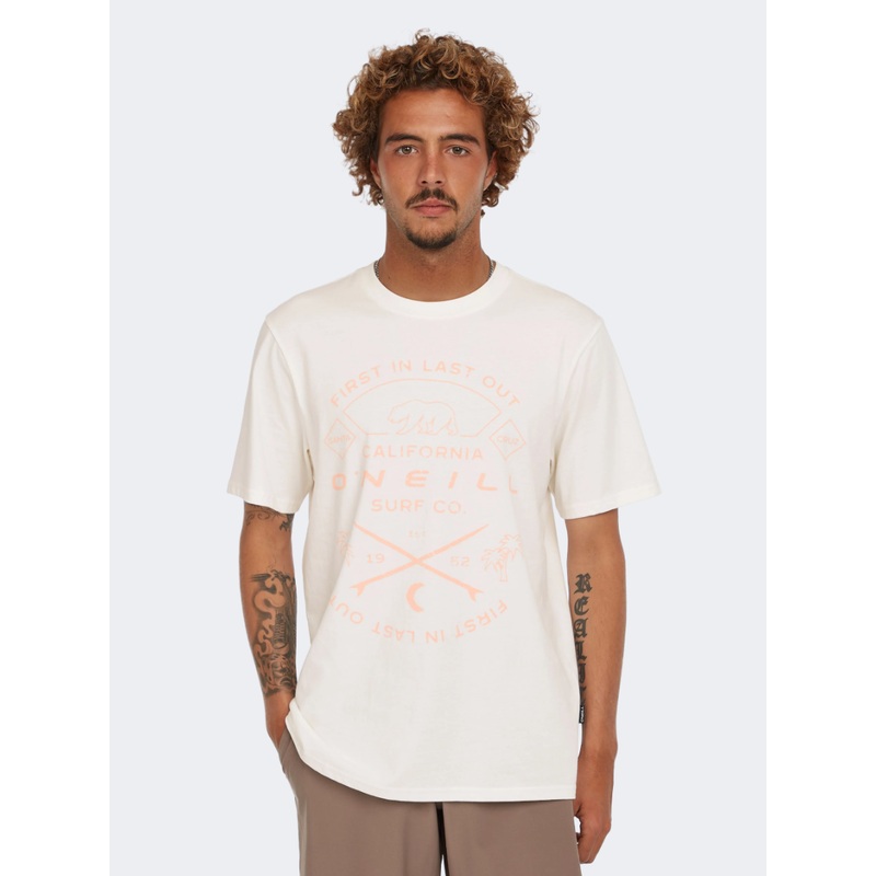 Oneill Jack Muir Men Lifestyle T-Shirt Snow White
