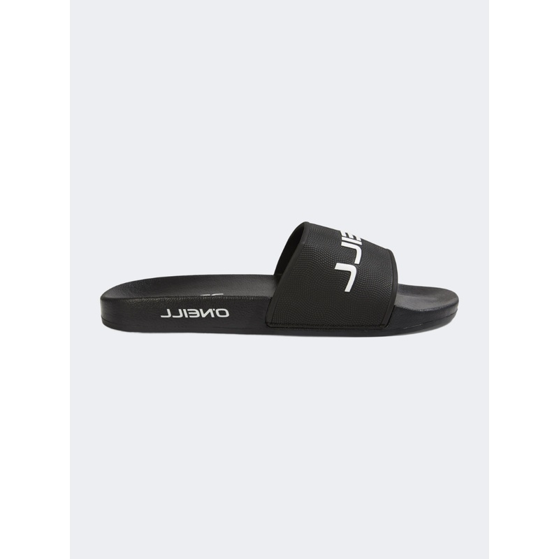 Oneill Logo Boys Beach Slippers Black