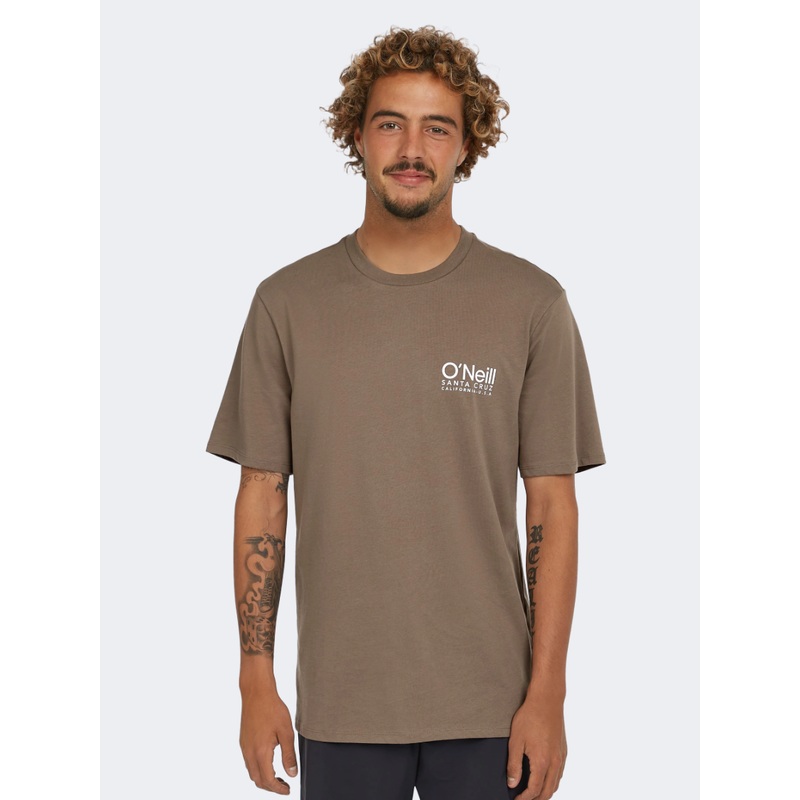 Oneill Original Cali Logo Men Lifestyle T-Shirt Pure Cashmere