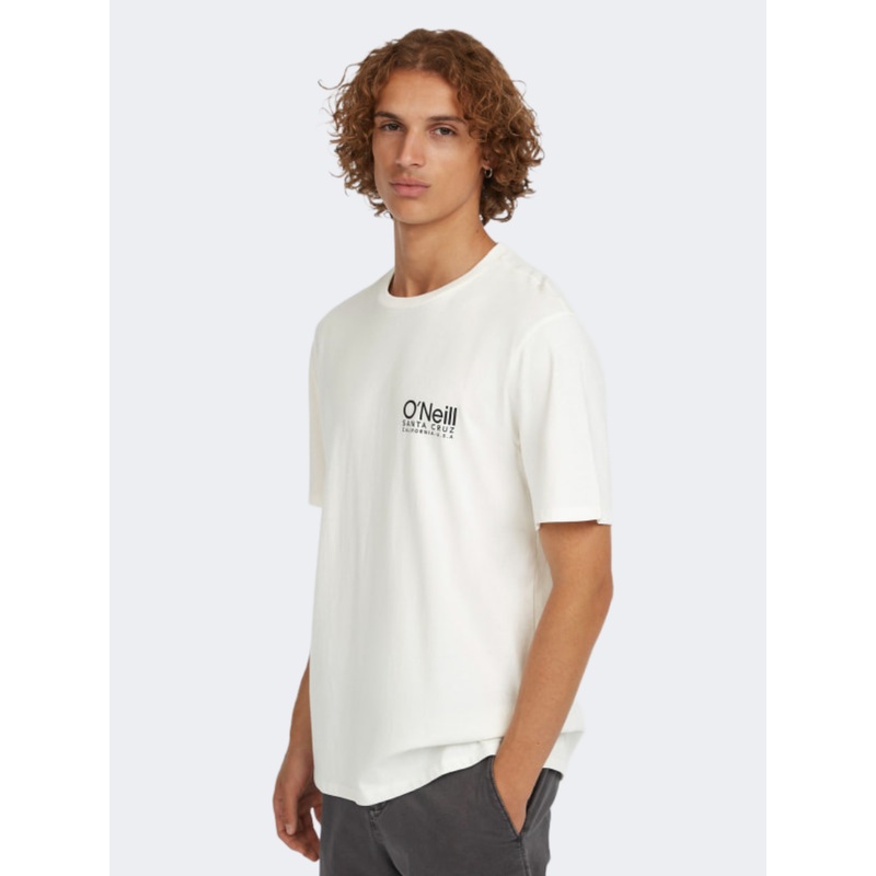 Oneill Original Cali Logo Men Lifestyle T-Shirt Snow White