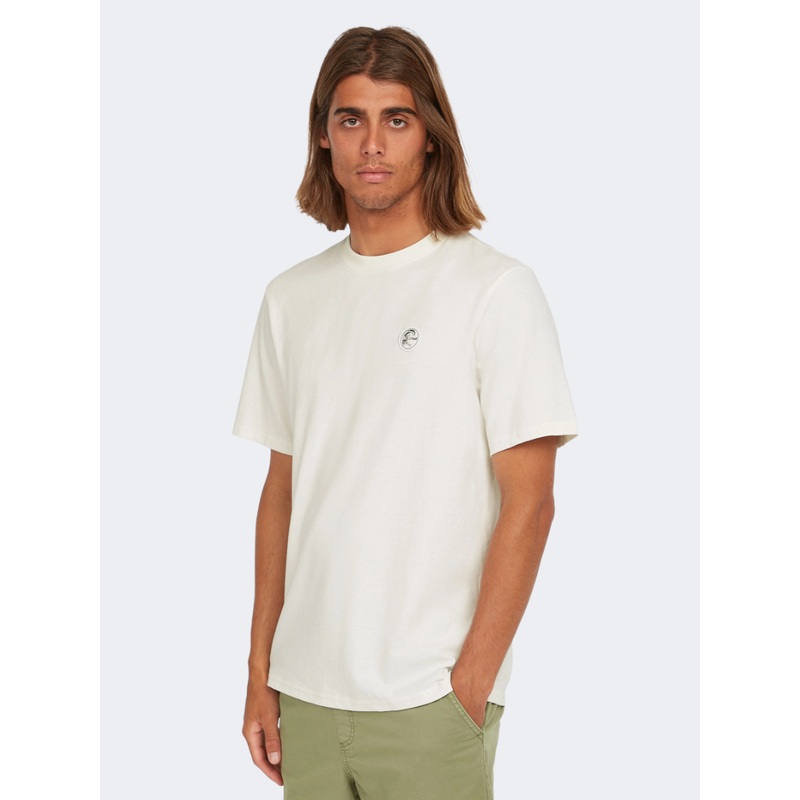 Oneill Originals Badget Men Lifestyle T-Shirt Snow White