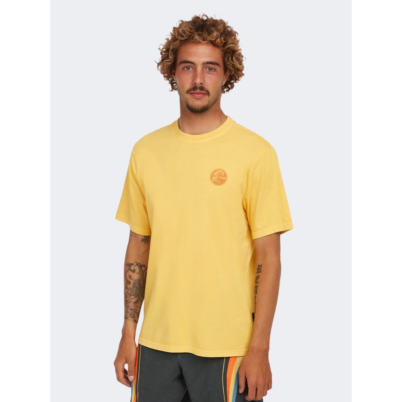 Oneill Originals Vintage Graphic Men Lifestyle T-Shirt Yellow