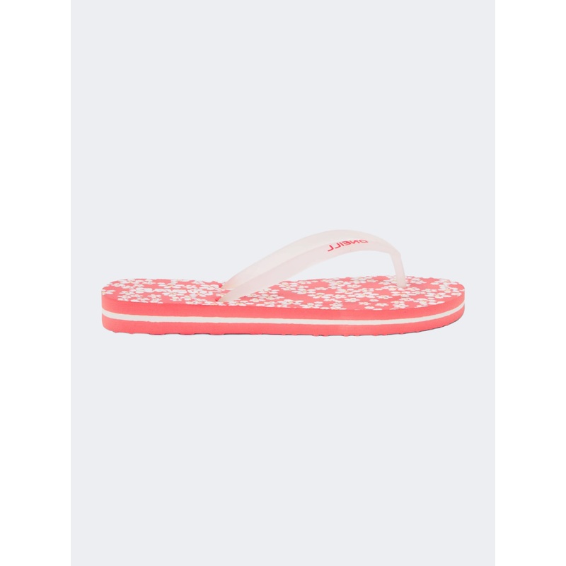 Oneill Profile Graphic Girls Beach Slippers Pink