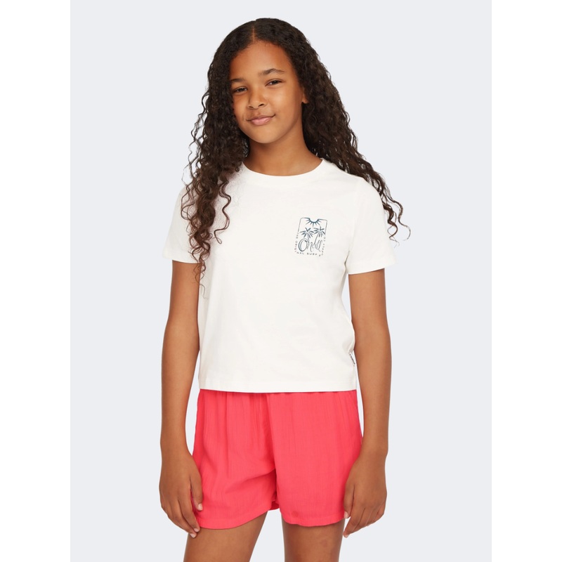 Oneill Short Graphic Girls Lifestyle T-Shirt Snow White