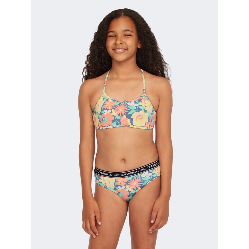 Oneill Sportclub Girls Beach Bikini Set Blue Santa Monica