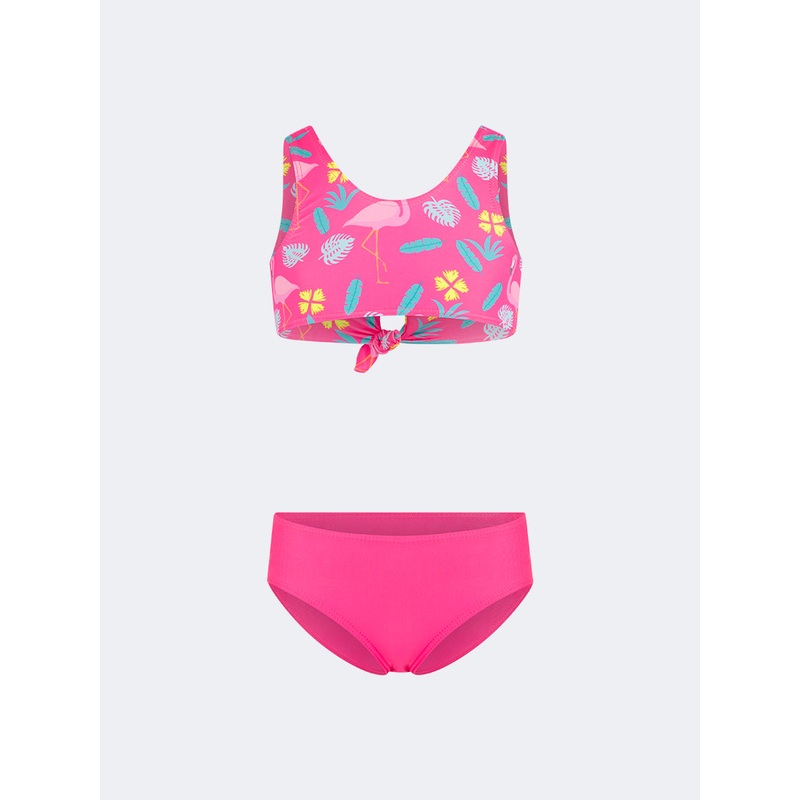 Top Ten Colorful Kids-Girls Beach Bikini Set Dark Pink