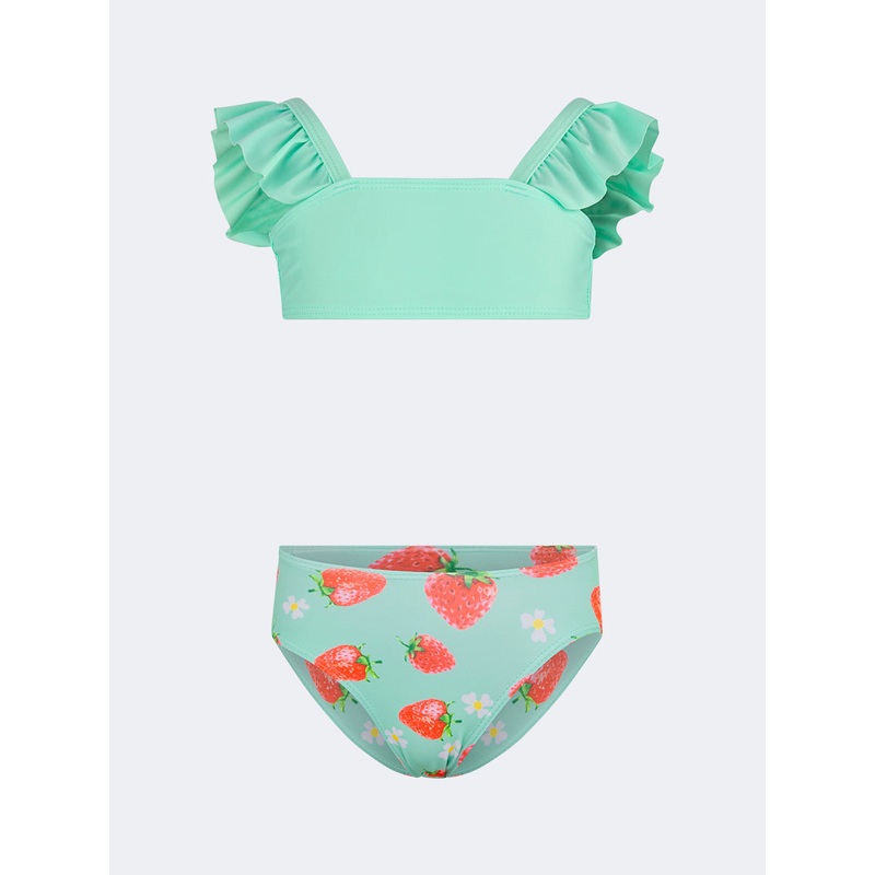 Top Ten Colorful Kids-Girls Beach Bikini Set Green