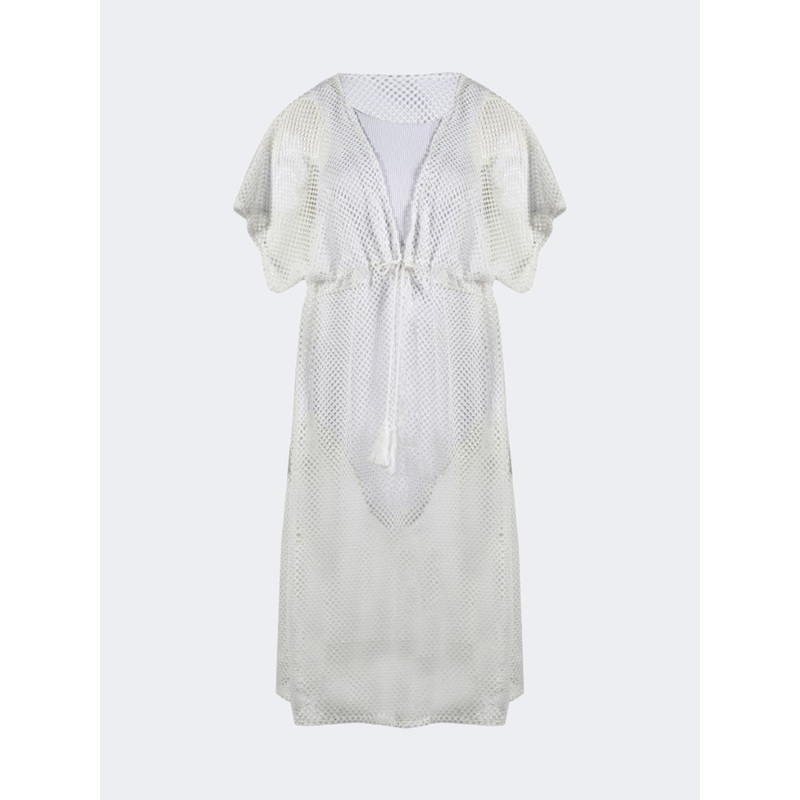 Achilleas Ember Women Beach Kaftan White
