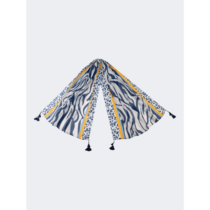 Amelie Women Beach Sarong Blue/White