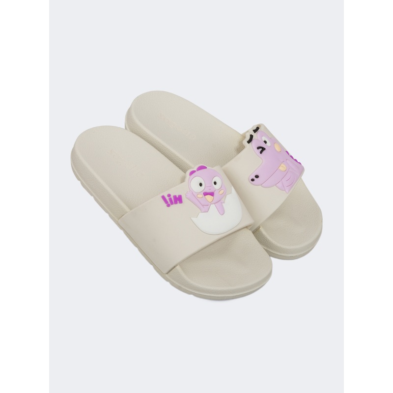 Oil And Gaz Casual Beach Kids Slide Light Purple