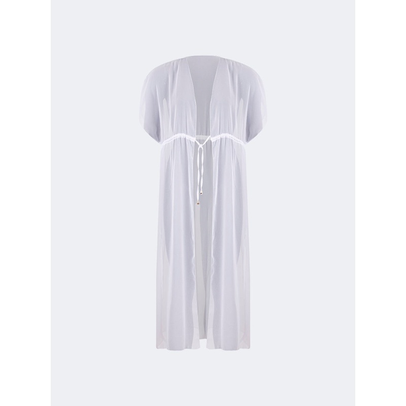 Oil And Gaz Chic Women Beach Cloth Dress Ss White