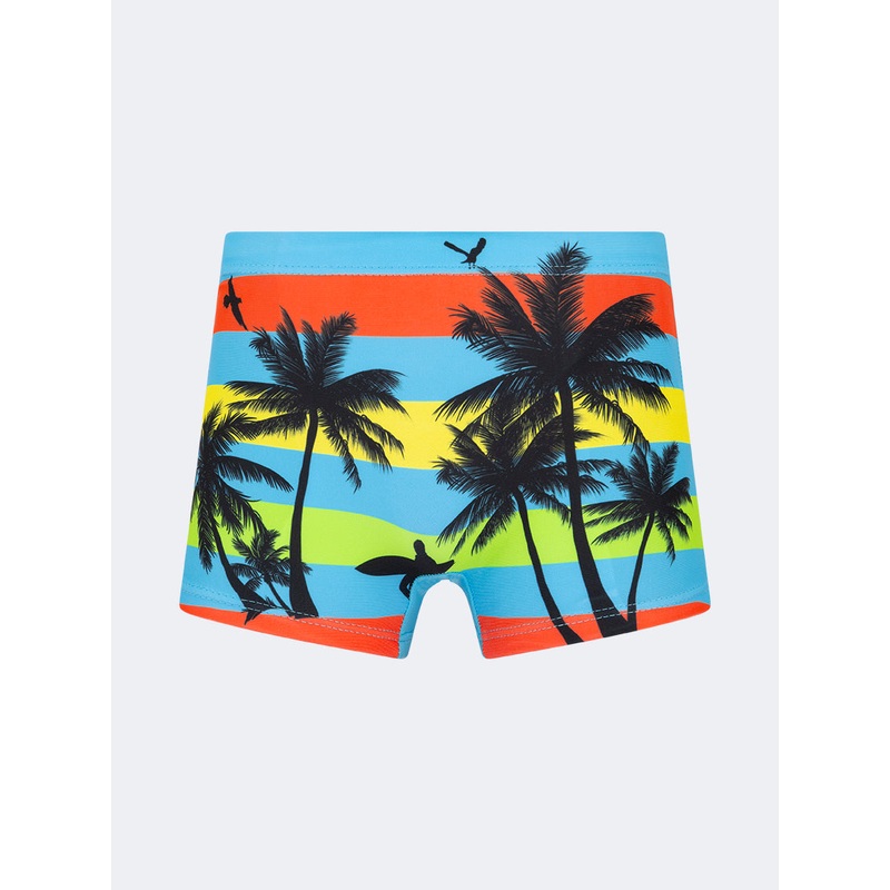 Top Ten Soft Kids-Boys Beach Swim Short Light Blue