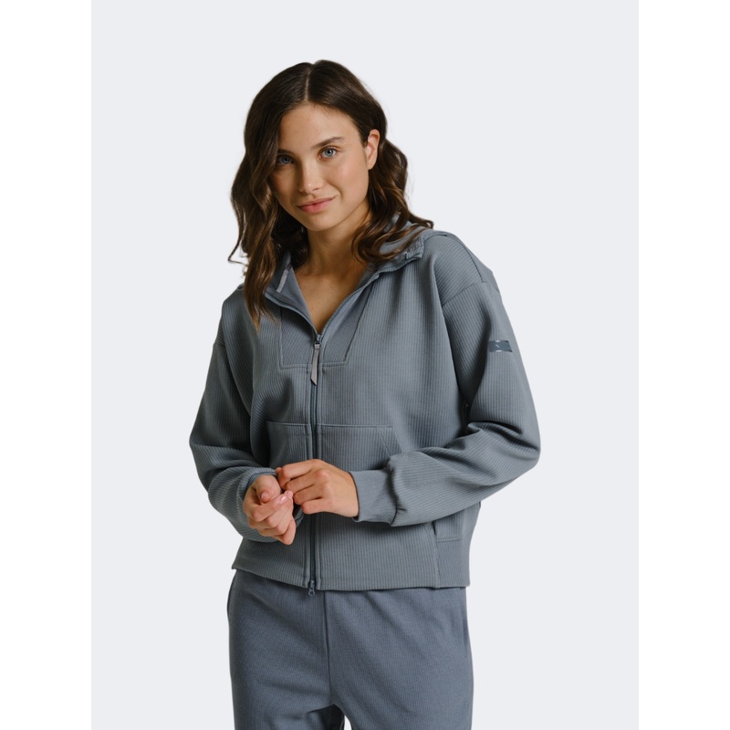 Anta Commute Knit Women Training Jacket Blue