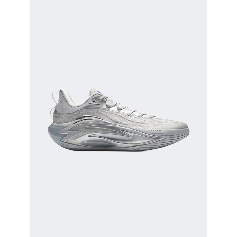 Anta Shock Wave 7 Men Basketball Shoes Silver
