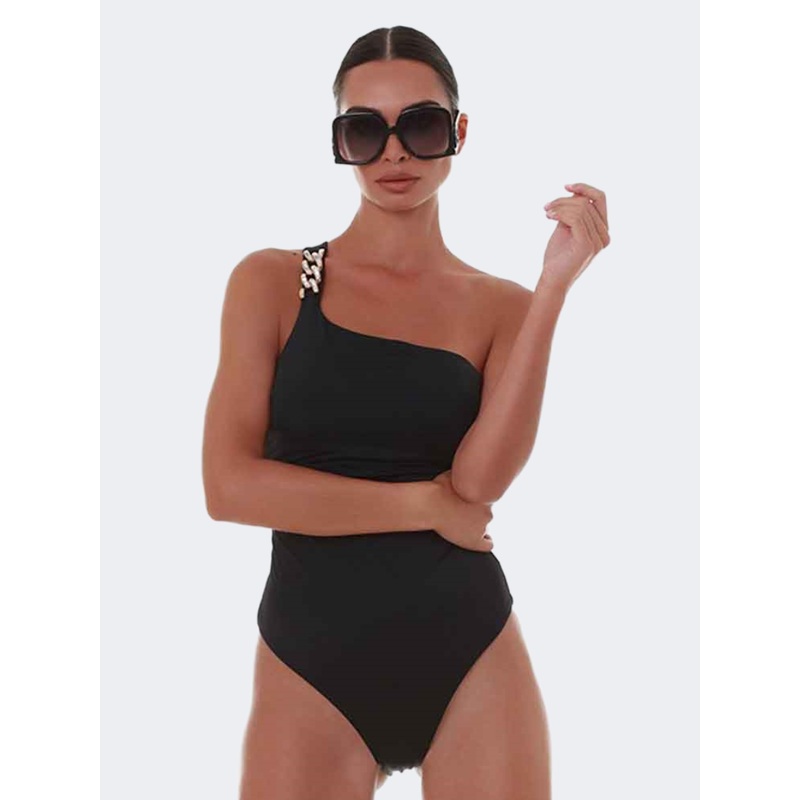 Blue Point Go Glam Women Beach Monokini Black