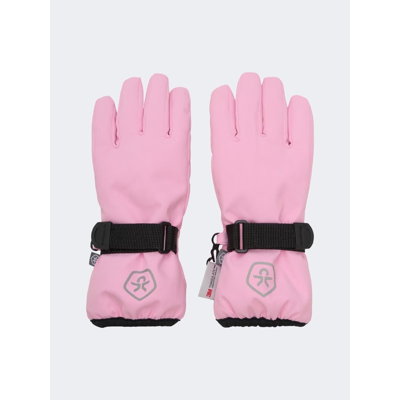 Color Kids Waterproof Skiing Gloves Bonbon