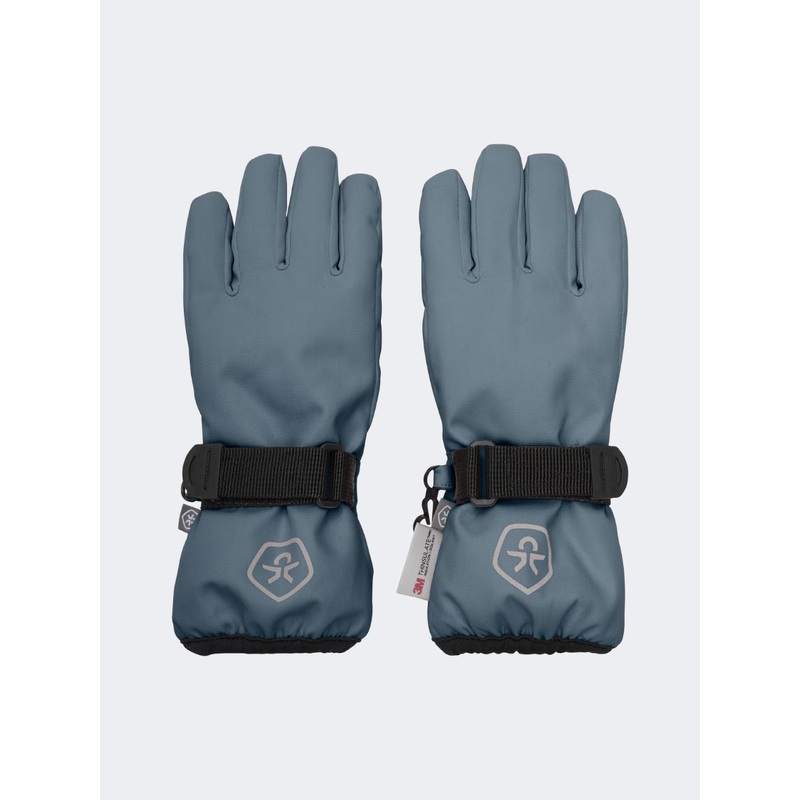 Color Kids Waterproof Skiing Gloves Stormy Weather