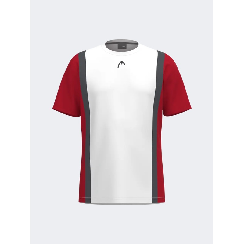 Head Club 25 Tech Men Padel T-Shirt Red/White
