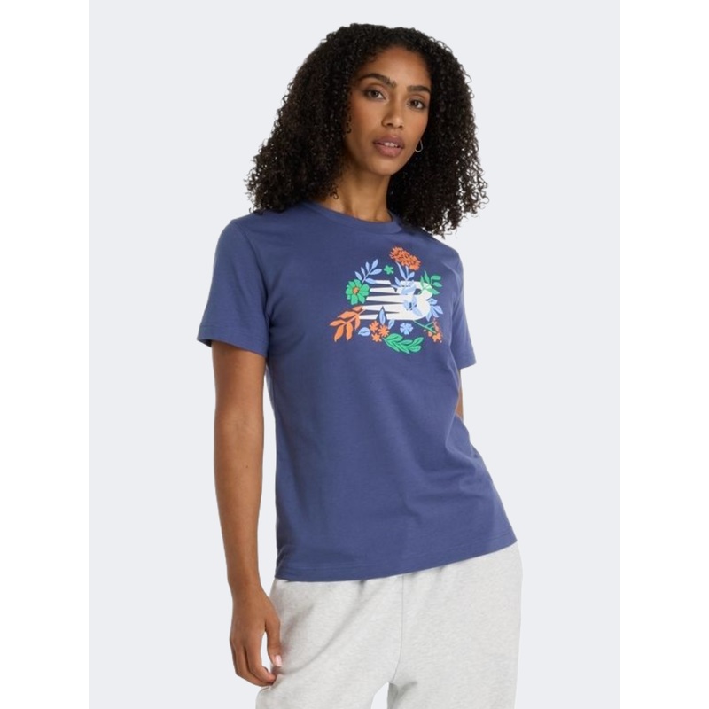 New Balance Flower Graphic Women Lifestyle T-Shirt Dream State