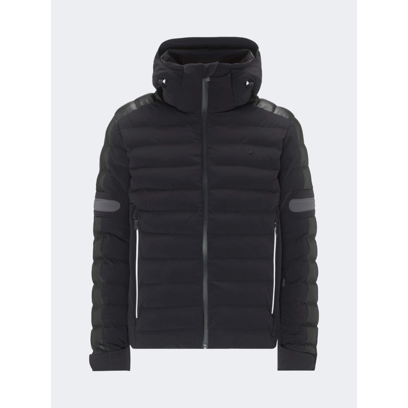 Toni Sailer Gideon Faux Leather Men Skiing Jacket Black