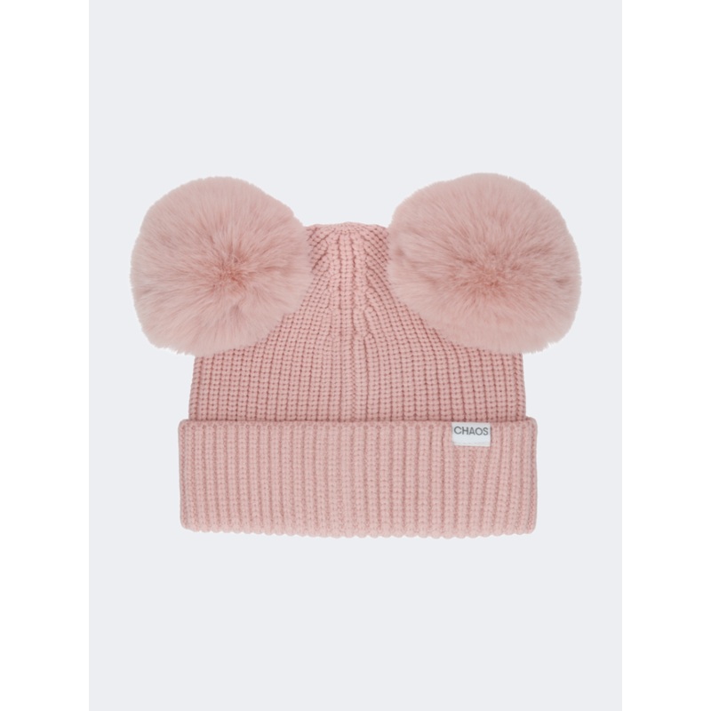 Chaos Addyson Jr Girls Lifestyle Beanie Silver Pink