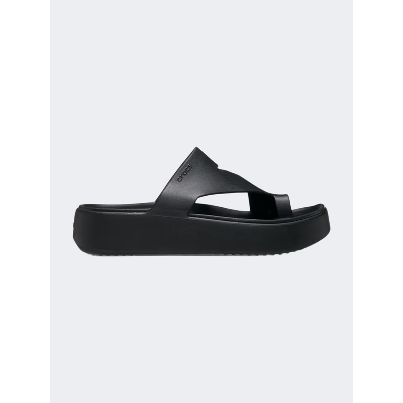 Crocs Getaway Platform Toe Loop Women Lifestyle Slippers Black