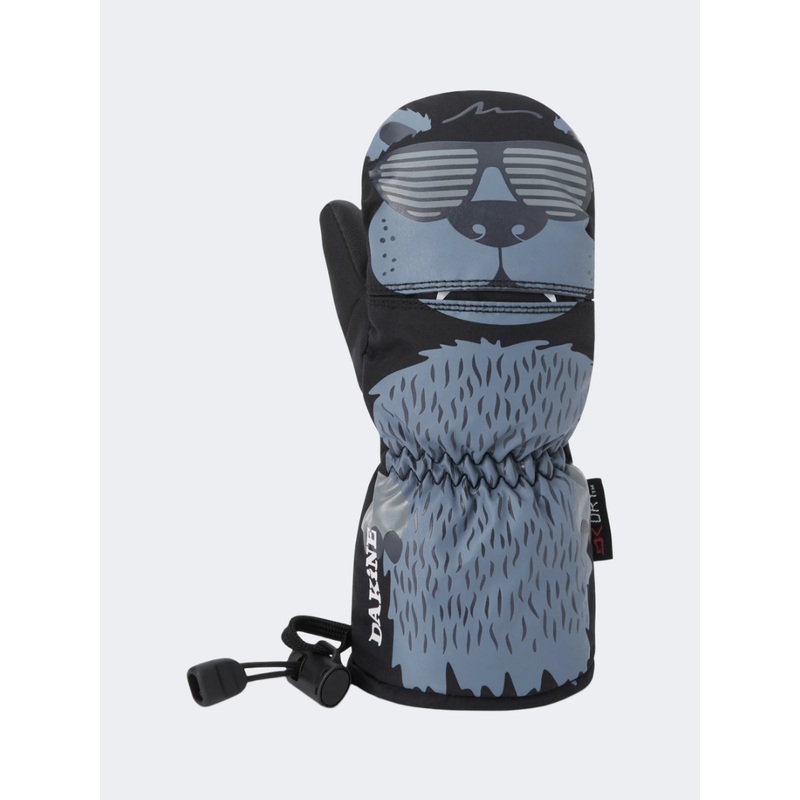 Dakine Scrambler T2R Kids Skiing Gloves Black/Flint Stone