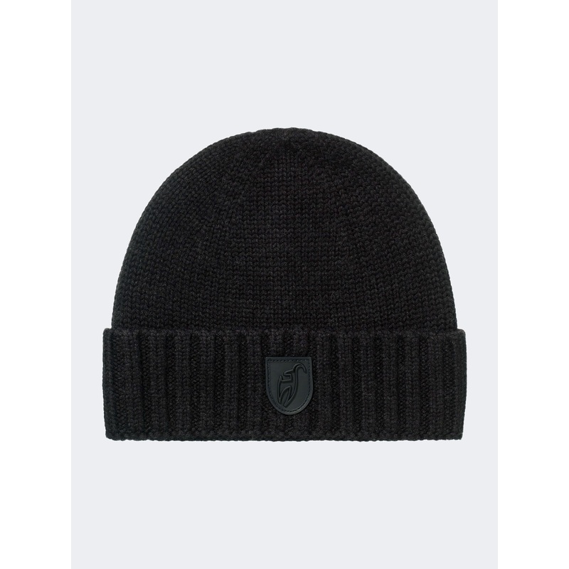 Toni Sailer Juno Metal Logo Men Skiing Beanie Black