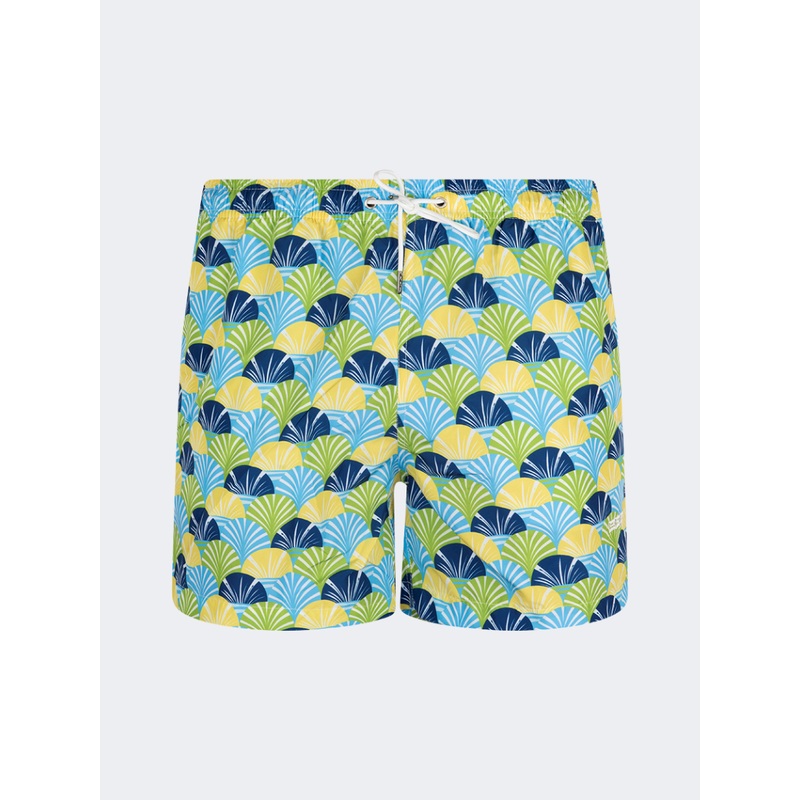 Eos Gallipoli Ventagli Men Beach Swim Short Light Blue