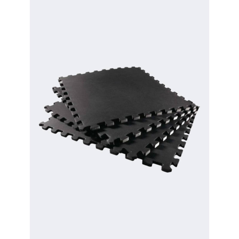 Fitness Factory Interlocking PE 62 X 62 X 1 Cm Unisex Mats Black