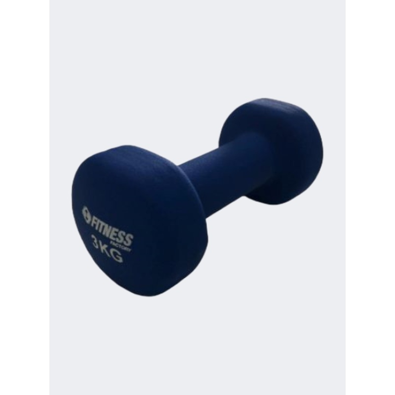 Fitness Factory Neoprene 3 Kg Unisex Weights Blue
