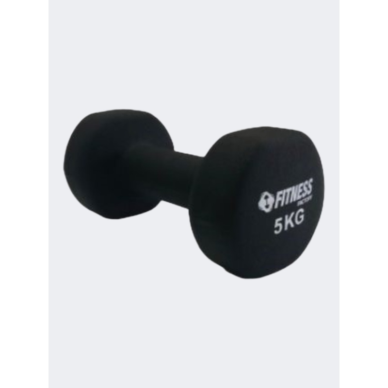 Fitness Factory Neoprene 5 Kg Unisex Fitness Weights Black