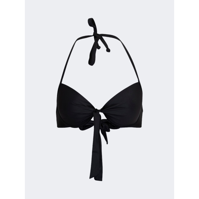 Oil And Gaz Classic Women Beach Bra Black