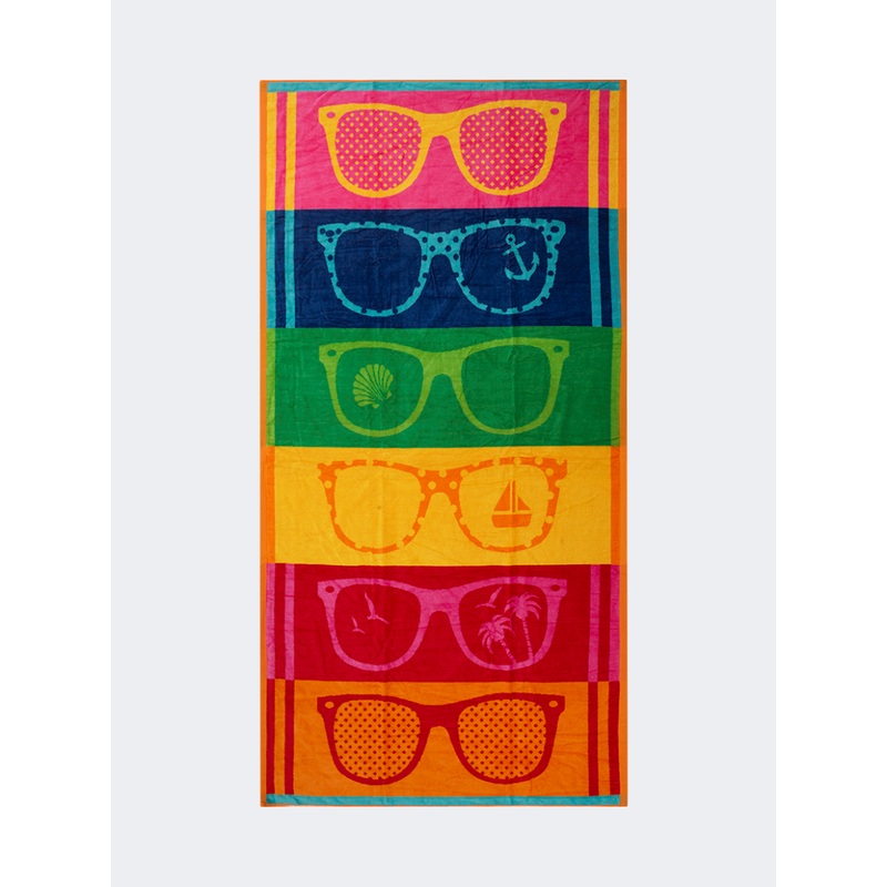 Oil And Gaz Colorful Women Beach Towel Multicolor