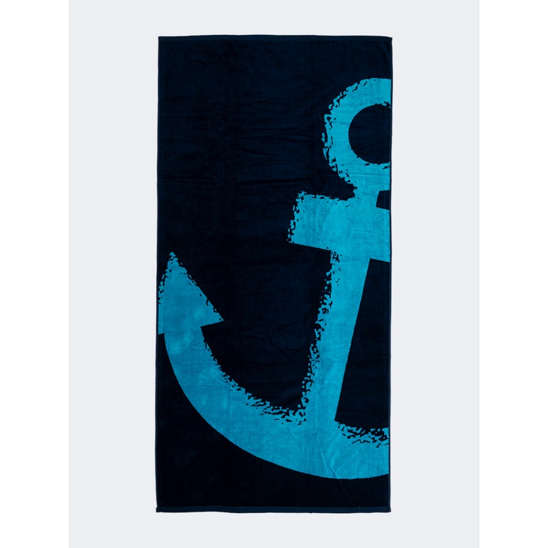 Oil And Gaz Soft Men Beach Towel Navy